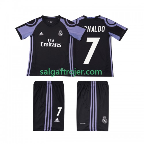 Real Madrid Cristiano Ronaldo 7 2016 2017 Fodboldtrøjer Børn Retro 3. sæt Kort ærmer Real Madrid Cristiano Ronaldo 7 2016 2017 Fodboldtrøjer Børn Retro 3. sæt Kort ærmer